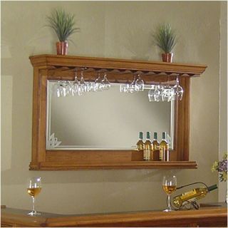 Manchester Bar Mirror in Burnished Oak