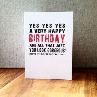 'a very happy birthday' card by betsy benn