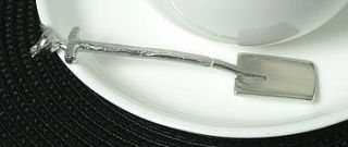 robin spade pewter spoon by glover & smith