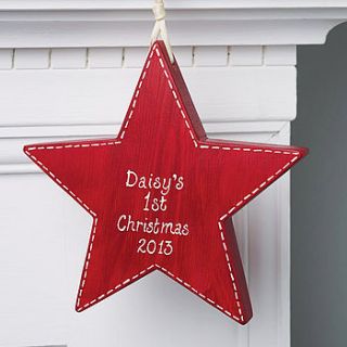 personalised '1st christmas' star by giddy kipper