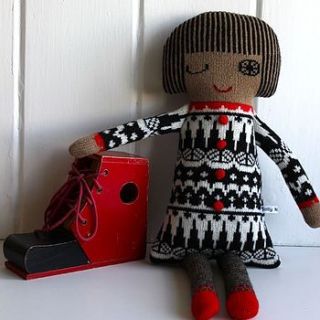 knitted lambswool scandi dolly by sally nencini