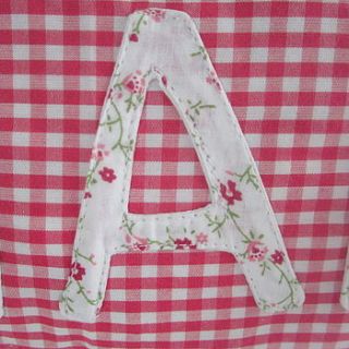 personalised gingham pe or ballet bag by the fairground