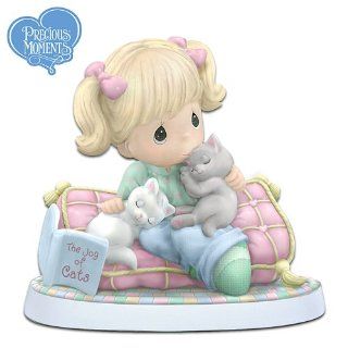 Precious Moments "Home Is Where My Cats Are" Figurine by The Hamilton Collection  