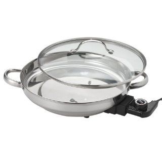 Aroma AFP 1600S Gourmet Series Stainless Steel Electric Skillet Kitchen & Dining