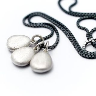 personalised pebble pendant by alice robson jewellery