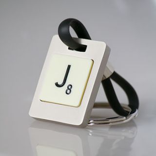 scrabble key ring by copperdot