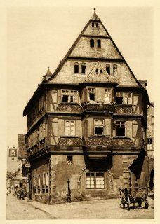 1924 Germany Giant Inn Gasthaus Riesen Miltenberg Main   Original Photogravure   Prints