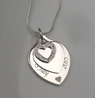 personalised wedding celebration necklace by capture & keep