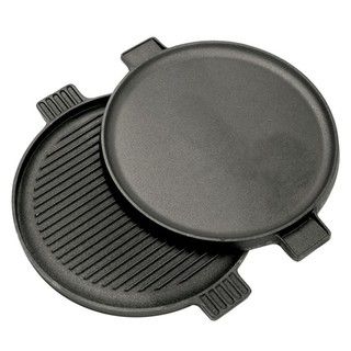 Bayou Classic 14 inch Cast Iron Reversible Round Griddle Bayou Classic Grill Pans & Griddles