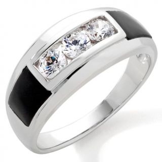 Men's Absolute™ and Black Onyx Sterling Silver Ring