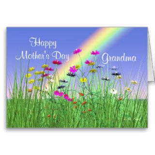 Happy Mothers Day for Grandma Spring Flowers Card