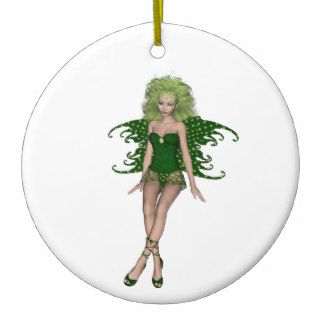 St. Patrick's Day Fairy 6 Christmas Tree Ornaments