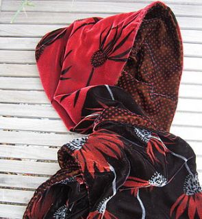 echinacea velvet scarf by trisha needham