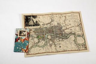 vintage style london map by i love retro