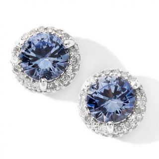 Rarities Fine Jewelry with Carol Brodie Blue Sapphire and Diamond Stud Earring
