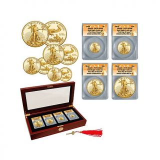 2014 ANACS PR70 First Day of Issue Limited Edition of (17) 4 piece Gold Eagle C