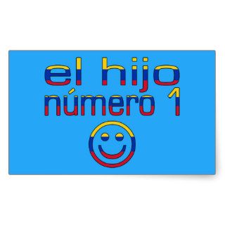 El Hijo Número 1   Number 1 Son in Venezuelan Rectangular Stickers