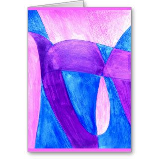 FUN in abstract background art Greeting Card