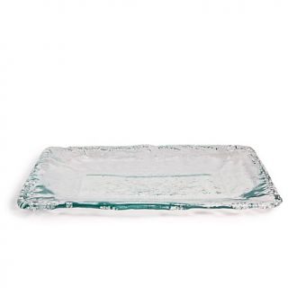 Artisan Rectangular Platter Serving Tray in 100% Recycled Glass