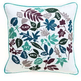 leaves circle cushion by particle press and the thousand paper cranes