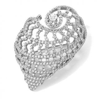 Jean Dousset 3.52ct Absolute™ Pavé Shell Designed Pin