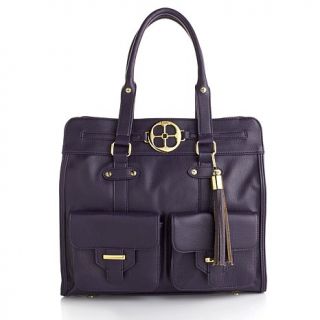 IMAN Global Chic Classic Couture "Iconic" Tassel Tote