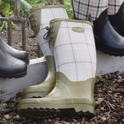Laura Ashley Women's Contemporary Burgandy Rubber Wellington Boots Protective Gear