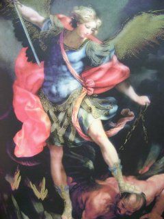 Archangel Saint Michael Print   San Miguel Arcangel Poster  