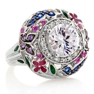 Victoria Wieck 3.64ct Absolute™ "Blue Jays in the Garden" Ring