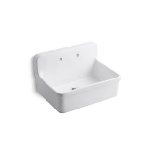 Gilford Scrub Up/Plaster Sink with Two Hole Faucet Drilling, 30 X 22