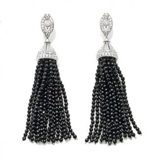 Xavier Absolute™ and Faceted Onyx Bead Sterling Silver "Art Deco" Tassel
