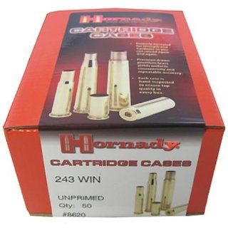 Hornady Unprimed 243 Winchester Cartridge Case  Gunsmithing Tools And Accessories  Sports & Outdoors