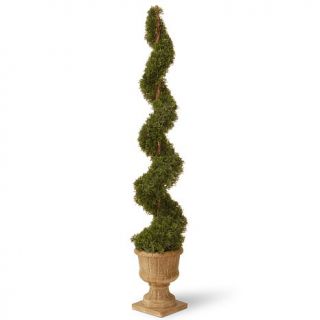 Artificial Topiary Tree 60" Cedar Spiral in Decorative Urn