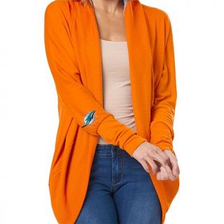 Meesh & Mia Women's NFL Circular Cardigan with Ribbed Trim   Cowboys   Dolp