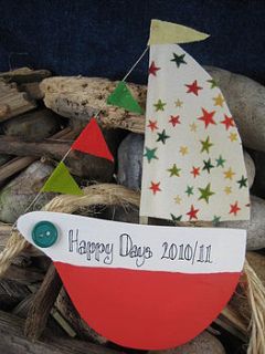 personalised gift boat by okey dokey