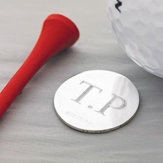 silver golf ball marker by hersey silversmiths