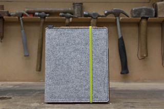 ipad case in stone grey/black by factorytwentyone