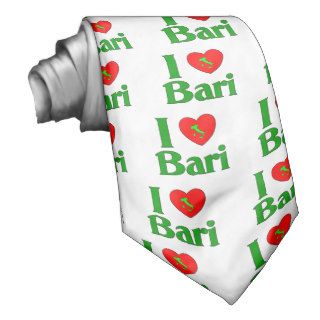 I  Love Bari Italy Neck Tie