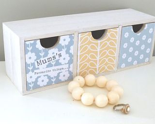 personalised floral storage box by tilliemint loves