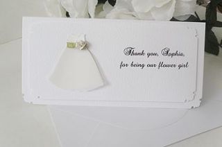 usher, bridesmaid, flower girl thank you card by hamble & pops