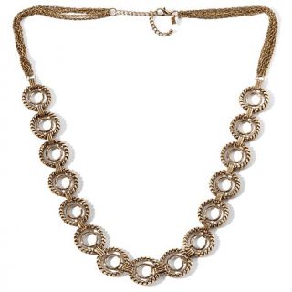 Tori Spelling "Vintage" Goldtone Link 33" Necklace
