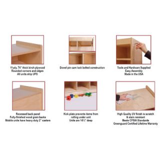 Steffy Wood Products 10 Section Wall Locker with Tray