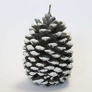 fat pine cone candle by lindsay interiors
