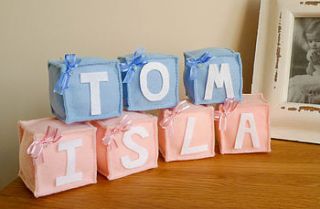 fabric letter blocks by mollie mae handcrafted designs