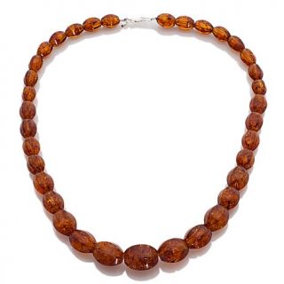 Age of Amber Barrel Bead 19 1/2" Necklace