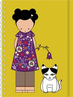 amelia and olive a6 notebook by mu & me