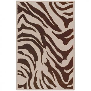 Surya Goa Chocolate and Ecru Animal Area Rug   8' x 11'