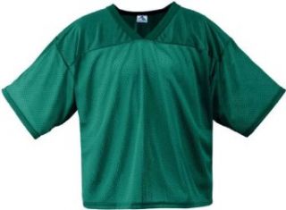 Augusta Sportswear 241 Youth Tricot Mesh Football Jersey   Dark Green   M Clothing