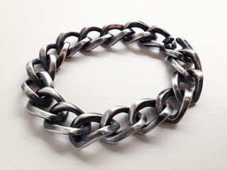 hudson large handmade curb chain bracelet by sarah sheridan with love and patience