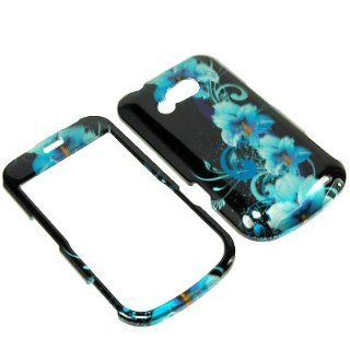 BW Snap On Case for Stright Talk, Net 10 LG 900G Blue Flower Cell Phones & Accessories